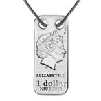 Niue. 1 Dollar 2018 Year of the Dog - Pendant, (.999) Proof, Postzegels en Munten