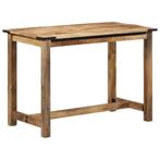 vidaXL Table à manger 110x55x75 cm bois de manguier, Maison & Meubles, Neuf, Verzenden