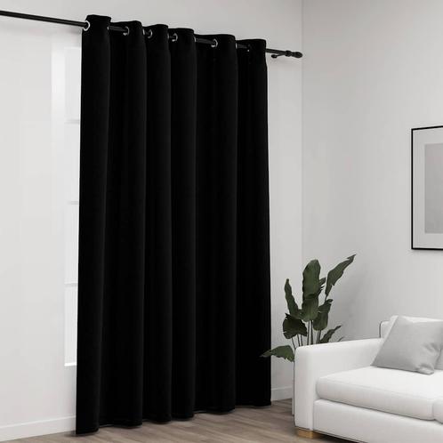 vidaXL Gordijn linnen-look verduisterend met ogen 290x245 cm, Huis en Inrichting, Stoffering | Gordijnen en Lamellen, Nieuw, Verzenden