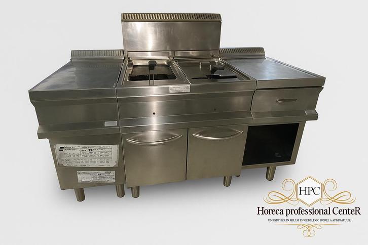 Dubbele Gas Friteuse, Articles professionnels, Horeca | Équipement de cuisine, Enlèvement ou Envoi
