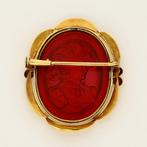 Broche - 18 karaat Geel goud - Plaquette