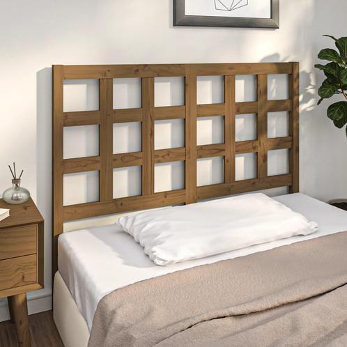 vidaXL TÃªte de lit Marron miel 125,5x4x100 cm Bois, Maison & Meubles, Chambre à coucher | Lits, Neuf, Envoi