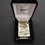 Zippo - Very Heavy armor golden brass case with Zippo, Nieuw