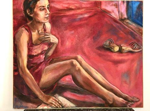 Elisabetta De Luca (1975) - LAttesa, Antiek en Kunst, Kunst | Schilderijen | Modern