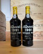 1991 Niepoort - Douro Vintage Port - 2 Flessen (0.75 liter), Verzamelen, Wijnen, Nieuw