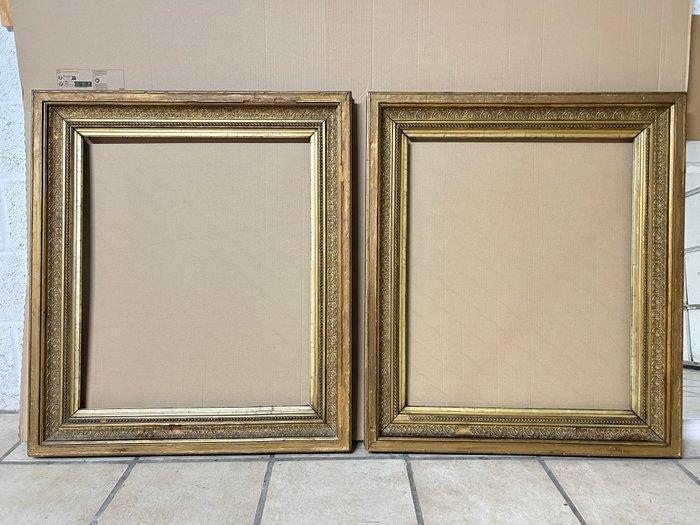 Lijst - Set van 5 Antieke schilderijlijsten voor opknap;, Antiek en Kunst, Antiek | Overige Antiek