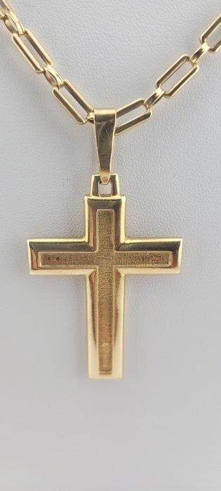 Halsketting - 18 karaat Geel goud - belangrijk met Croce, Handtassen en Accessoires, Kettingen
