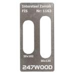 247WOOD FIS inleg 130x30 voor BSW/Intersteel, Doe-het-zelf en Bouw, Nieuw, Overige materialen, Klink of Kruk