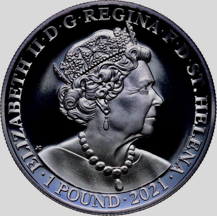 Sint-Helena. 1 Pound / Livre 2021 Napoleon Bonaparte -, Postzegels en Munten, Munten | Europa | Niet-Euromunten