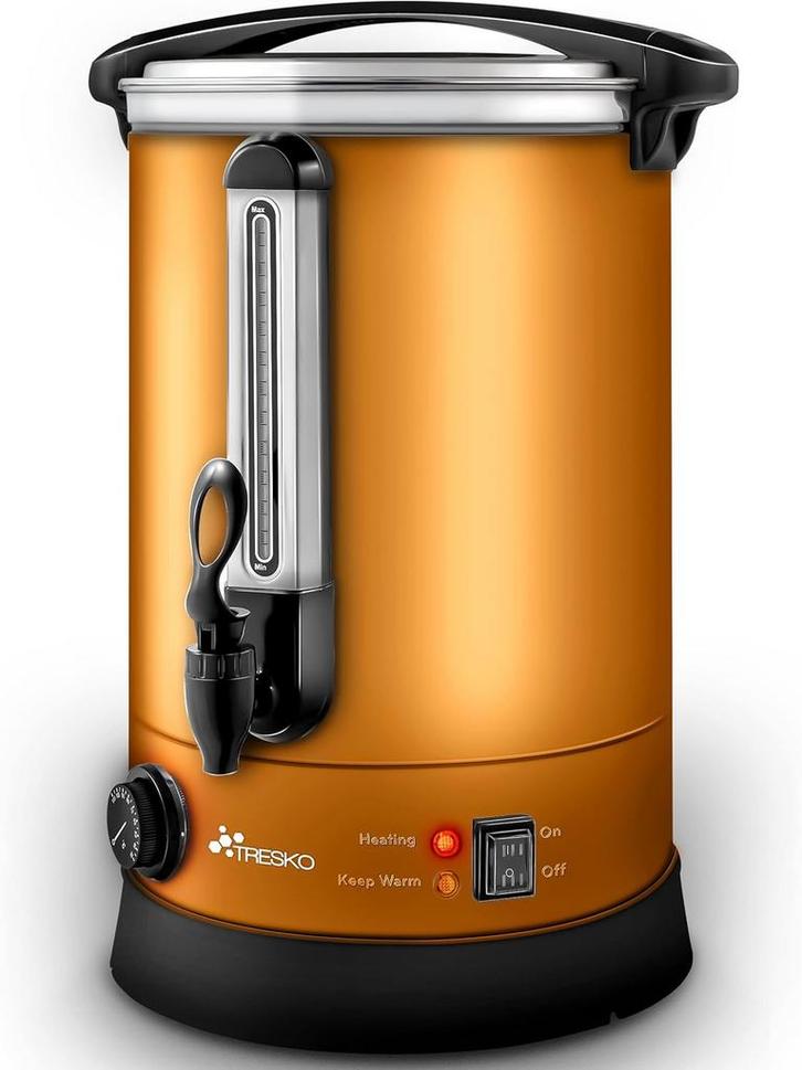 Weckketel - Inmaakketel - Gluhweinketel - 10L - Goud - TRESK, Huis en Inrichting, Keuken | Potten en Pannen, Nieuw, Verzenden