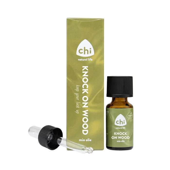 Knock on Wood mix olie - 10 ml - Chi Natural Life, Sport en Fitness, Gezondheidsproducten en Wellness, Ophalen of Verzenden
