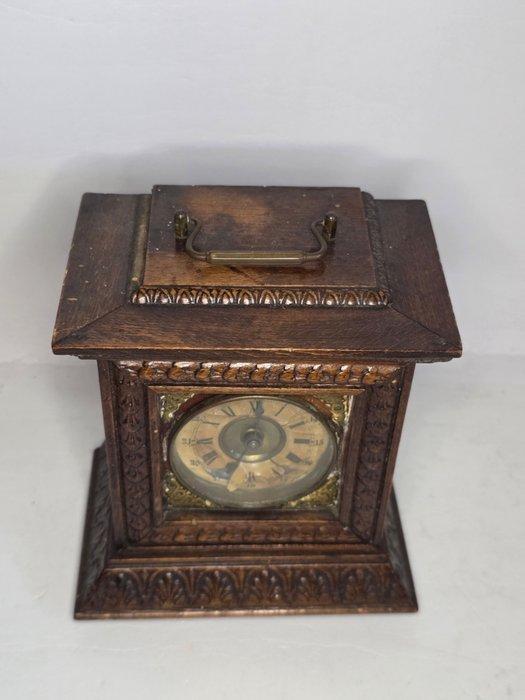 Klok - Junghans - Hout, Messing - 1920-1930, Antiquités & Art, Antiquités | Horloges
