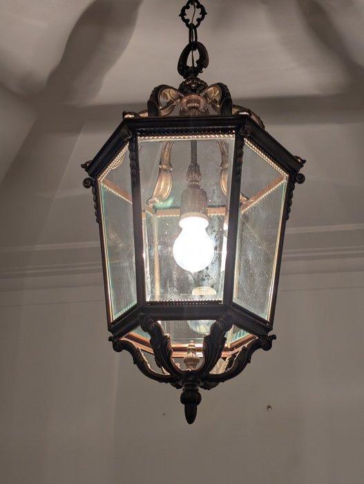 Lantaarn - Legering, Glas, Antiek en Kunst, Curiosa en Brocante