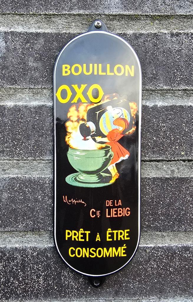 Emaille deurpost Bouillon OXO, Verzamelen, Merken en Reclamevoorwerpen, Verzenden