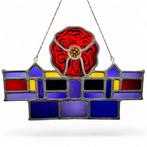 Art Deco Glas-in-loodraam - Large 34x51cm - 1910-1920, Antiek en Kunst