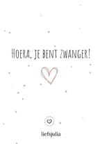 Wenskaart - Hoera, Je Bent Zwanger! (Brievenbus Cadeaus), Nieuw, Ophalen of Verzenden