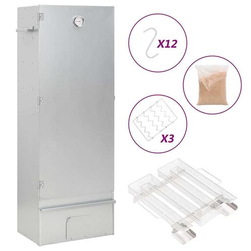 vidaXL BBQ-rookoven met koude rookgenerator gegalvaniseerd, Elektronische apparatuur, Overige elektronische apparatuur, Nieuw