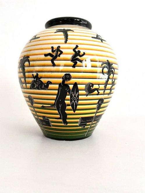 Corrado Cagli - Rometti Ceramiche - Vase - Céramique, Antiquités & Art, Antiquités | Verre & Cristal