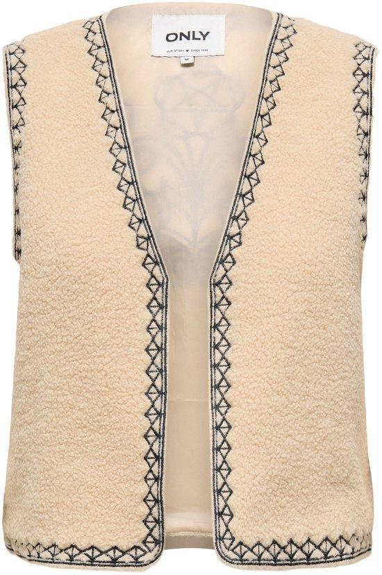 ONLY ONLSVEA TEDDY EMB. WAISTCOAT CS OTW Dames Gilet - Pu..., Kleding | Dames, Overige Dameskleding, Nieuw, Verzenden