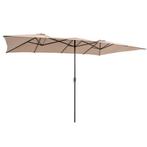 Tweedekans | Dubbele parasol - 426 x 265 cm - rechthoekige -, Ophalen of Verzenden, Nieuw
