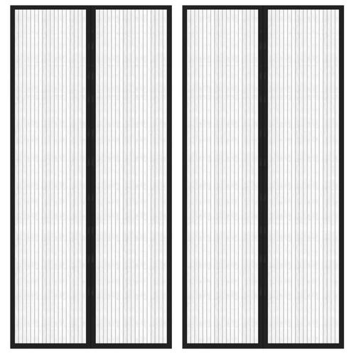 vidaXL Insectendeurgordijnen 2 st magnetisch 220x110 cm, Doe-het-zelf en Bouw, Deuren en Vliegenramen, Nieuw, Verzenden