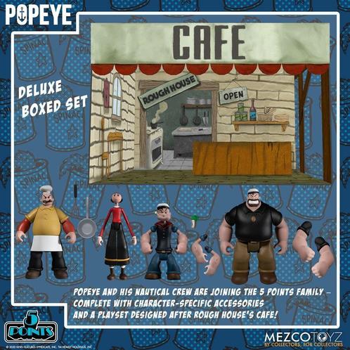 Popeye 5 Points Action Figures Deluxe Box Set 9 cm, Verzamelen, Stripfiguren, Ophalen of Verzenden