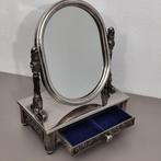 Boîte à bijoux - Plaqué(e) argent - Miroir vintage