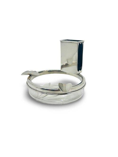 Herbst & Wassall - Asbak - Asbak met Luciferhouder - .925, Antiek en Kunst, Antiek | Zilver en Goud