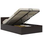 vidaXL Bedframe met opslag hydraulisch kunstleer grijs, Huis en Inrichting, Slaapkamer | Bedden, Verzenden, Nieuw