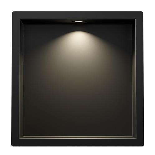 Inbouwnis Wiesbaden Demis 30x30x7cm Met Led Mat Zwart, Bricolage & Construction, Sanitaire, Enlèvement ou Envoi