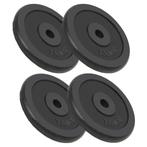 vidaXL Halterschijven 4 st 4x7,5 kg gietijzer, Sport en Fitness, Fitnessmaterialen, Verzenden, Nieuw