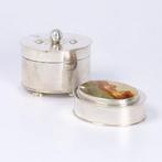 Modern Design - Onyx - Snuifdozen - Doos (2) - .925 zilver, Antiek en Kunst