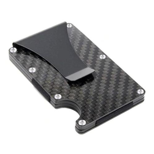 Aluminium Carbon Fiber Wallet - Portemonnee Portefeuille, Handtassen en Accessoires, Portemonnees, Nieuw, Verzenden