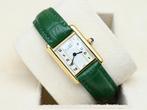 Cartier Tank Ref. 366001 Year 1990s (Box), Handtassen en Accessoires, Horloges | Dames, Overige merken, Leer, Polshorloge, Ophalen of Verzenden