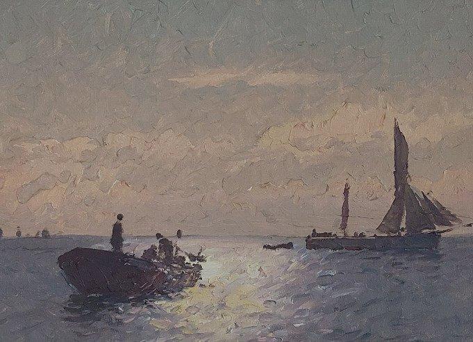 Emil Ekman (1880-1951) - Impressionistische Landschaft, Antiek en Kunst, Kunst | Schilderijen | Klassiek