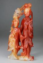 Beeldhouwwerk - Beeldje - Kwanyins - Beeldhouwwerk - Agaat,