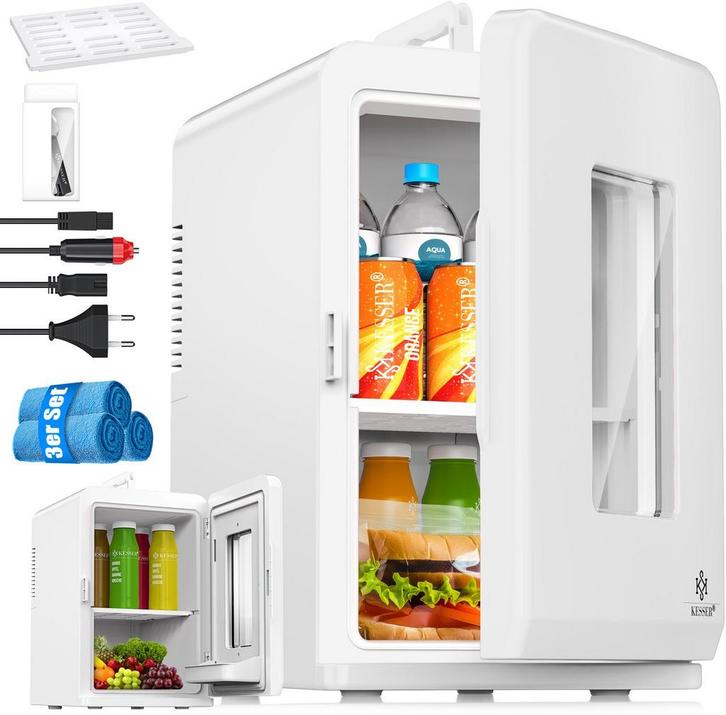 Mini koelkast - Skincare Fridge - Frigobox - 15 Liter - Wit, Huis en Inrichting, Woonaccessoires | Overige, Verzenden