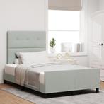 vidaXL Bedframe Lichtgrijs 120x190 cm Fluweel, Verzenden, Nieuw