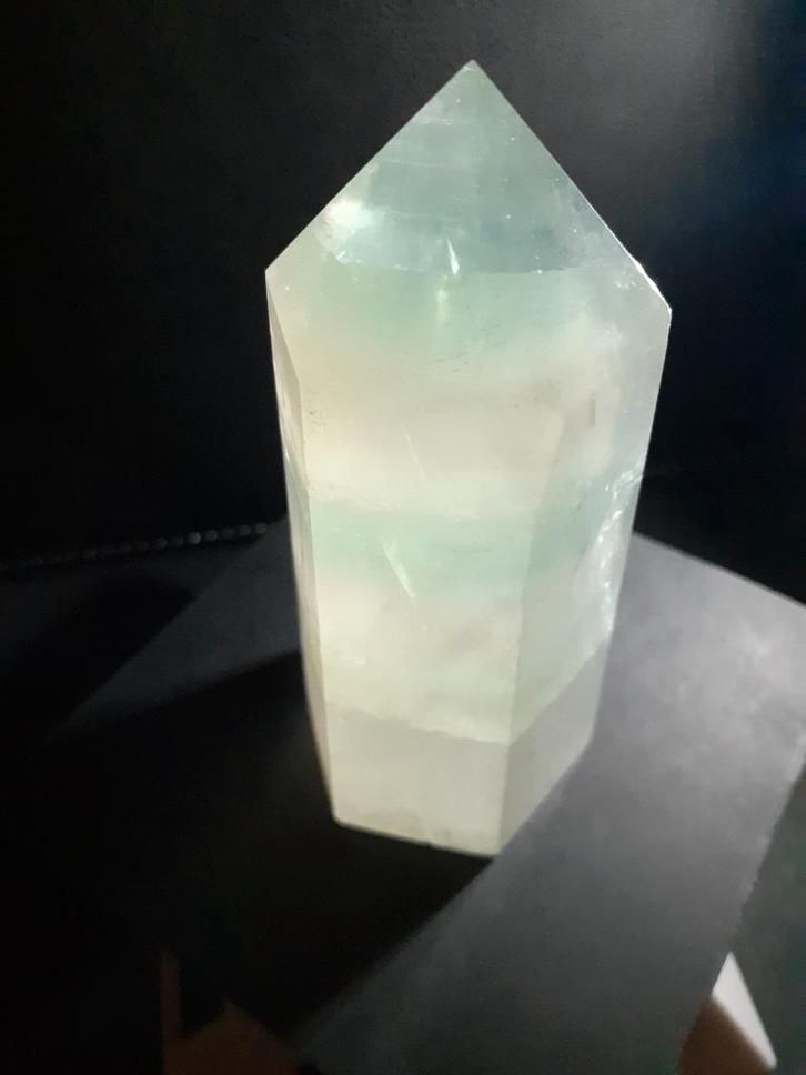 Bicolor Green fluorite Tower - 10 cm high - Natural Fluorite, Collections, Minéraux & Fossiles, Envoi