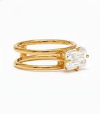 Bague - 14 carats Or jaune Diamant (Cultivé en laboratoire)