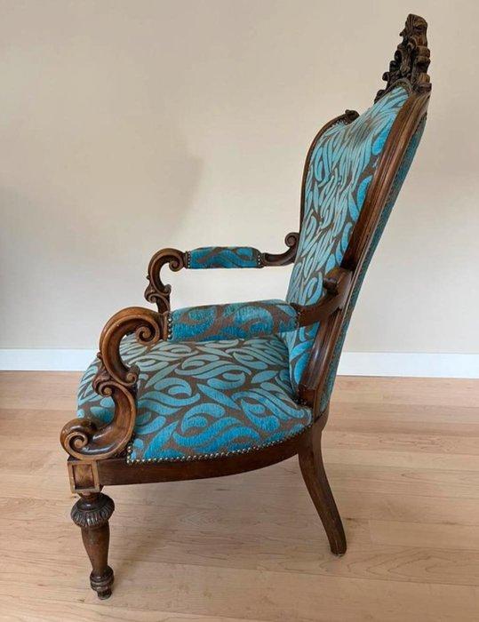 Fauteuil - Noyer, Antiquités & Art, Antiquités | Autres Antiquités