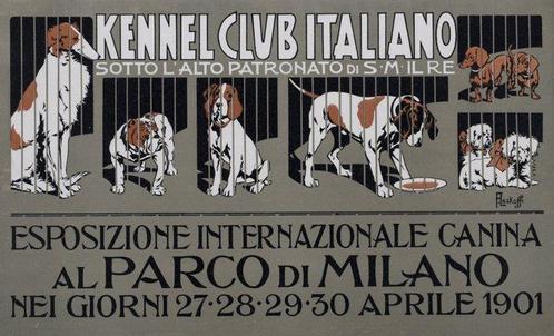 Franz Laskoff (1869-1921) - Kennel Club Italiano, Antiquités & Art, Art | Objets design