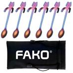 Fako Bijoux® - 6x Theelepel / Koffielepel Hangende Kat -, Huis en Inrichting, Keuken | Bestek, Verzenden, Nieuw