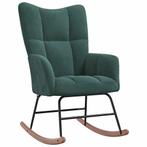 Schommelstoel Fluweel Groen - Retour Deal! 55% Korting, Huis en Inrichting, Verzenden, Nieuw, Overige kleuren, Chique en elegant, modern
