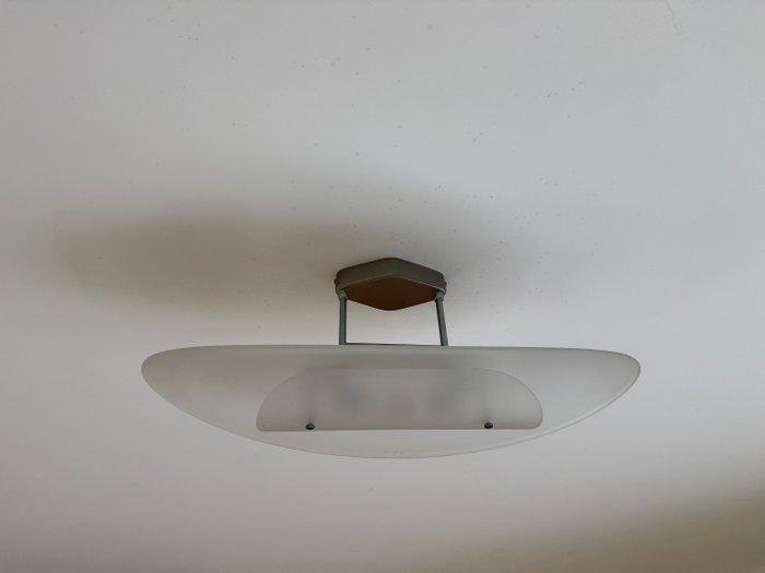 Plafondlamp - Glas, Staal, Antiek en Kunst, Curiosa en Brocante