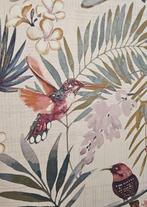 Vintage aquarelstof met kolibries - 600x140cm - Realistisch, Antiquités & Art