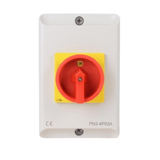 Hoofdschakelaar 30.0 kW | 4 polen & hulpcontacten, Bricolage & Construction, Ventilation & Extraction, Envoi