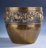 Jardinière - Art Deco Cache pot with stylistic floral