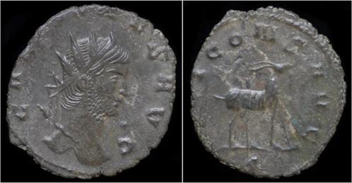 253-268ad Roman Gallienus billon antoninianus Goat standi..., Timbres & Monnaies, Monnaies & Billets de banque | Collections, Envoi