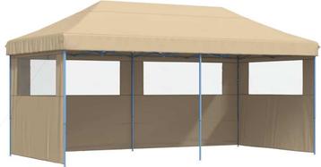vidaXL Partytent inklapbaar pop-up - met - 3 - zijwanden - beschikbaar voor biedingen